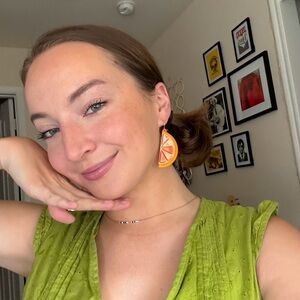 Orange Slice Earrings